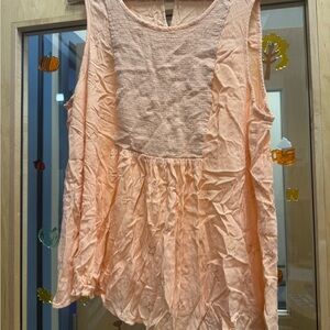 Torrid Light Orange Sleeveless Blouse